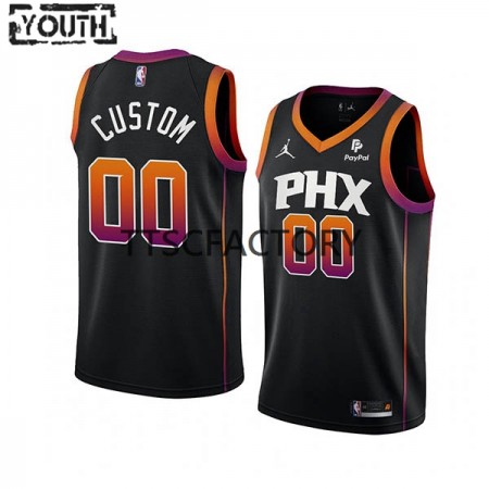 Dječji NBA Dres Phoenix Suns Personalizirani Jordan 2022-23 Statement Edition Crno Swingman
